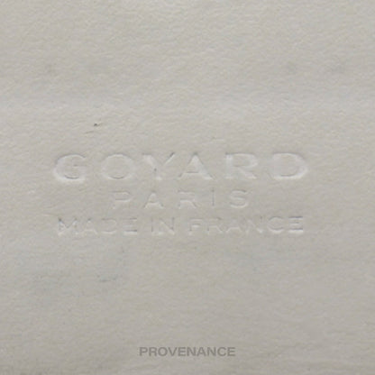 🔴 Goyard Varenne Long Wallet - White Goyardine