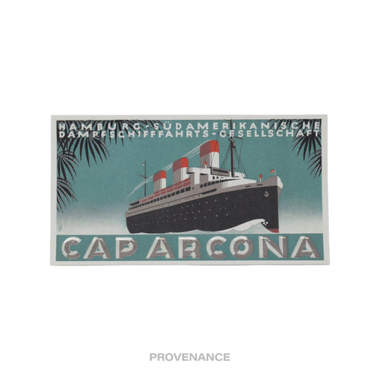 🔴 Louis Vuitton Ocean Liner Sticker Postcard - Caparcona