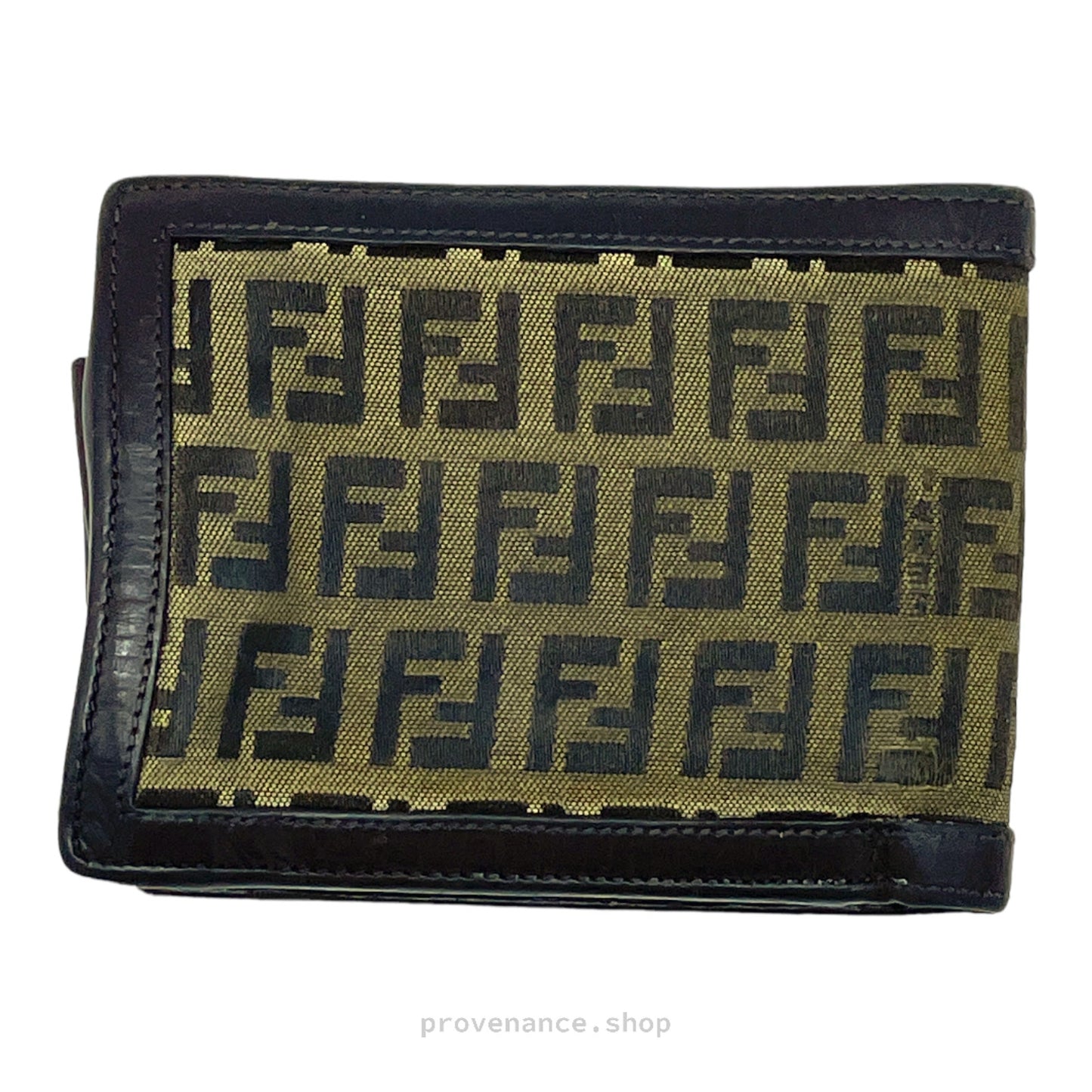 🔴 Fendi FF Zucca Bifold Wallet - Brown