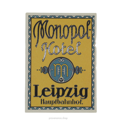 🔴 Hotel Label Sticker Postcard - Monopol Hotel