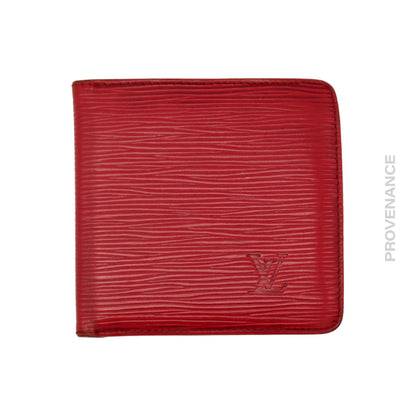 🔴 Louis Vuitton Marco Wallet in Red Epi Marco Malletier