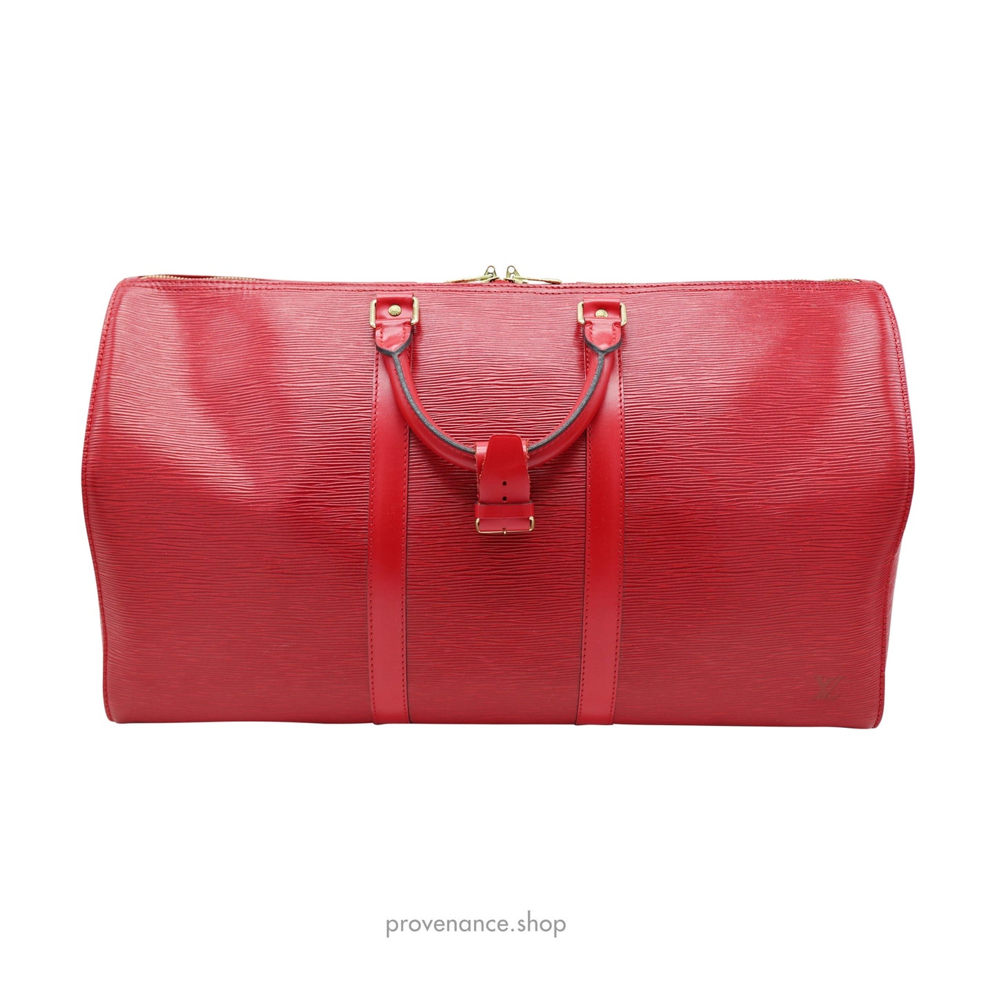 🔴 Keepall 50 Bag - Red Epi Leather