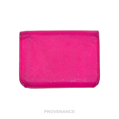 🔴 Balenciaga BB Trifold Wallet - Pink