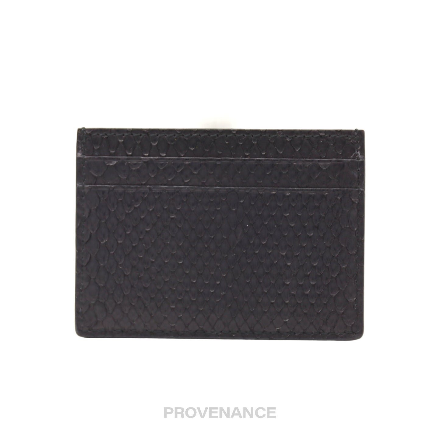 🔴 Gucci Card Holder Wallet - Black Snakeskin