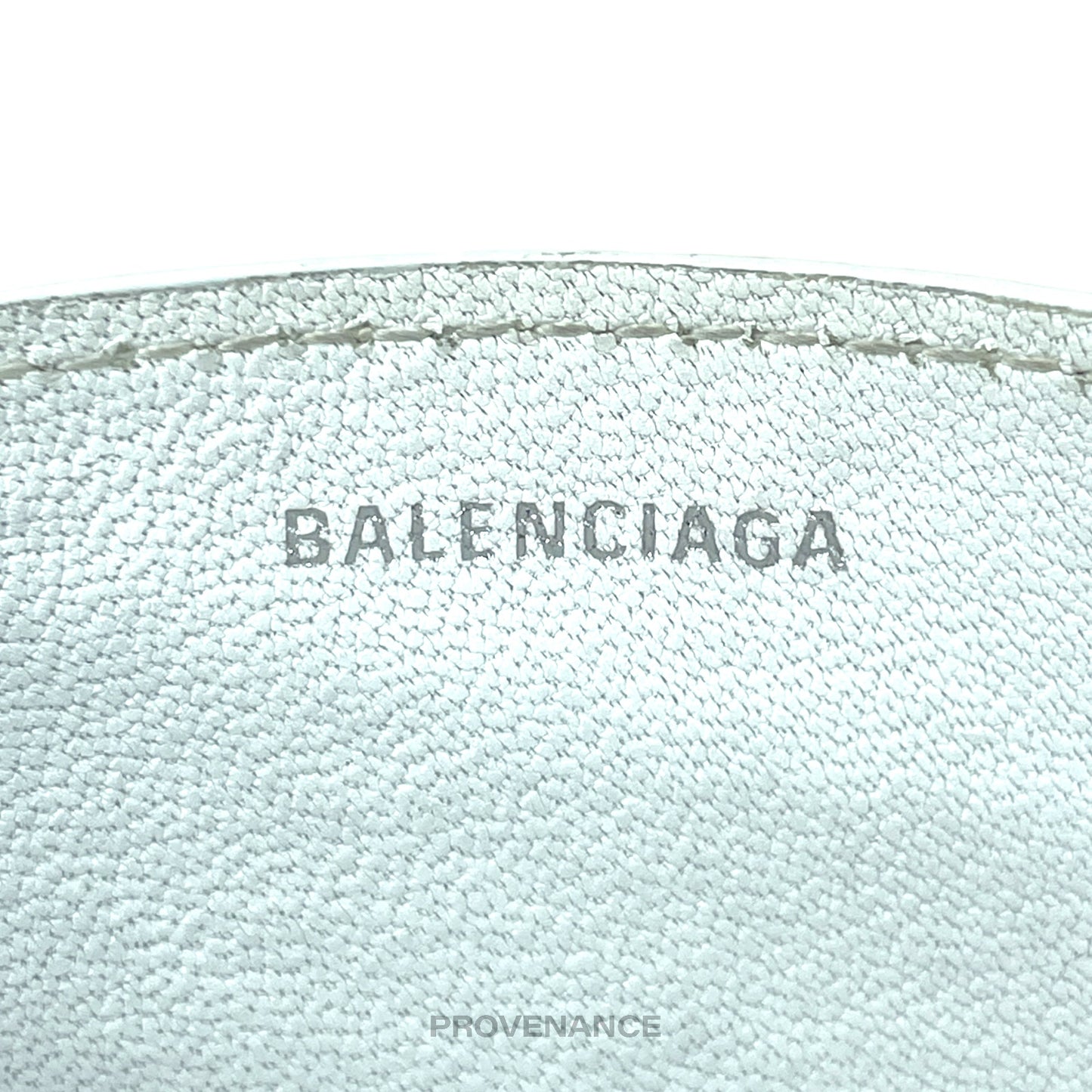 🔴 Balenciaga BB Card Holder Wallet - White Leather