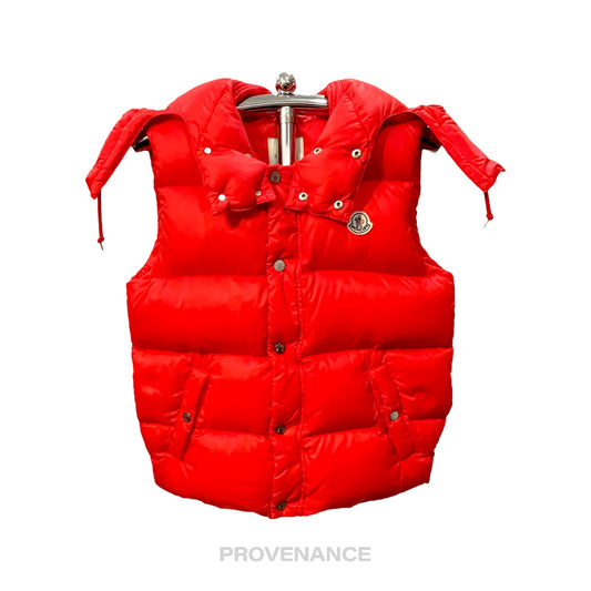 🔴 Moncler x Balenciaga Hooded Down Vest - Red