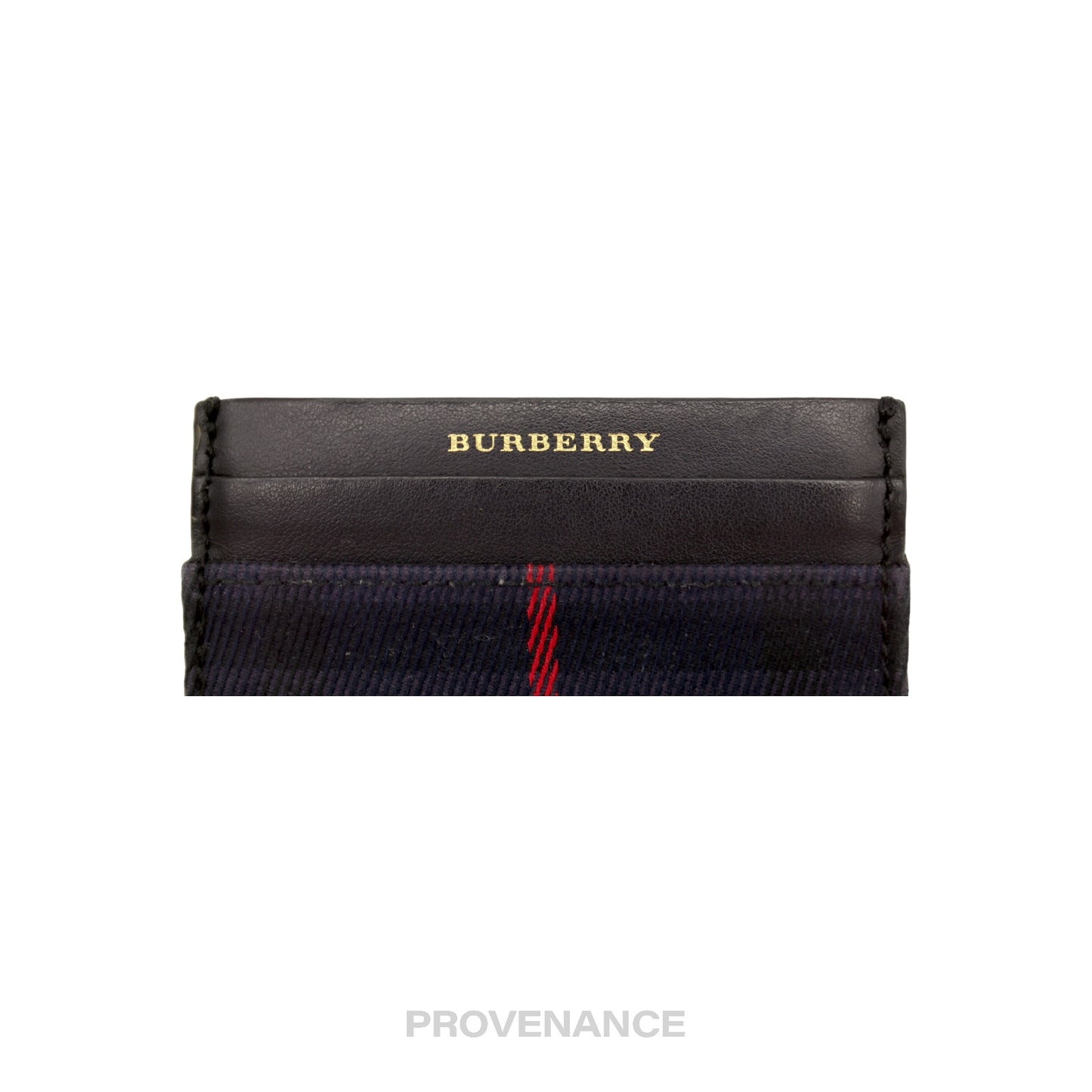 🔴 Burberry Card Holder Wallet - Navy Check