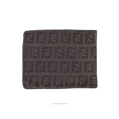 🔴 Fendi FF Zucca Bifold Wallet - Brown