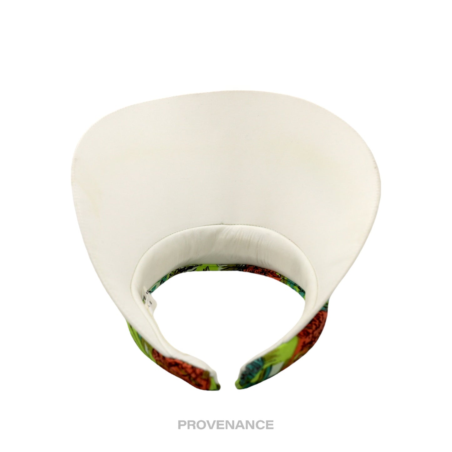 🔴 Balenciaga Botanical Floral Golf Visor - White