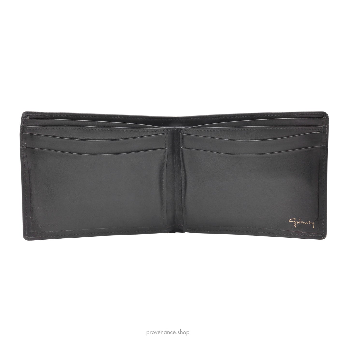 🔴 Givenchy Bifold Wallet - Black Leather