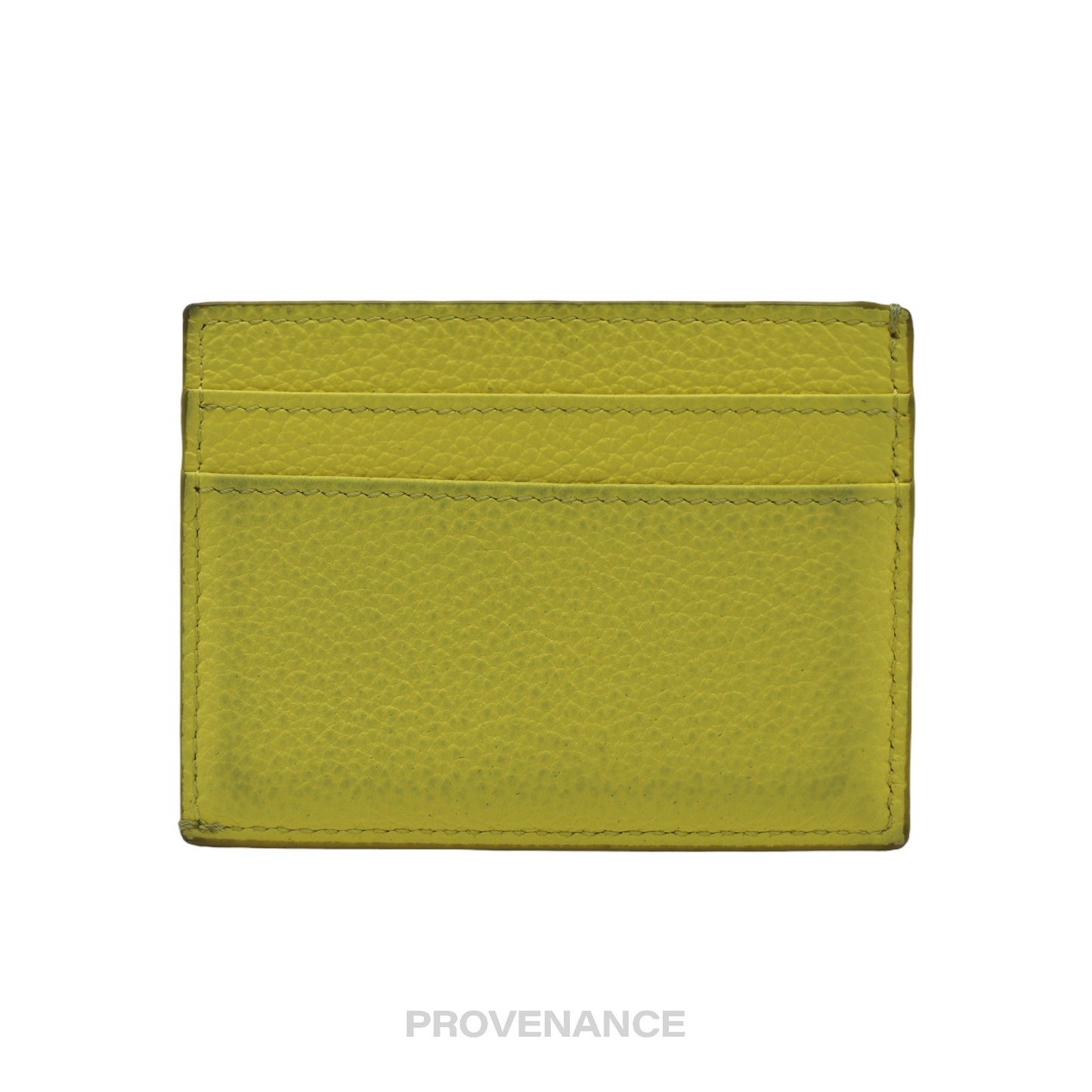 🔴 Dior Card Holder Wallet - Canary Yellow Leather