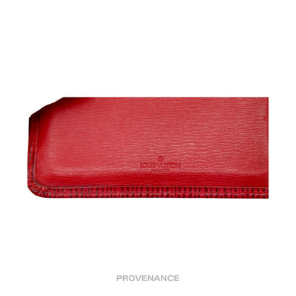 🔴 Louis Vuitton "MALLETIER" PO Wallet - Red Epi