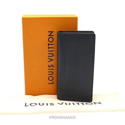 🔴 Louis Vuitton Brazza Long Wallet - Blue Marine Epi