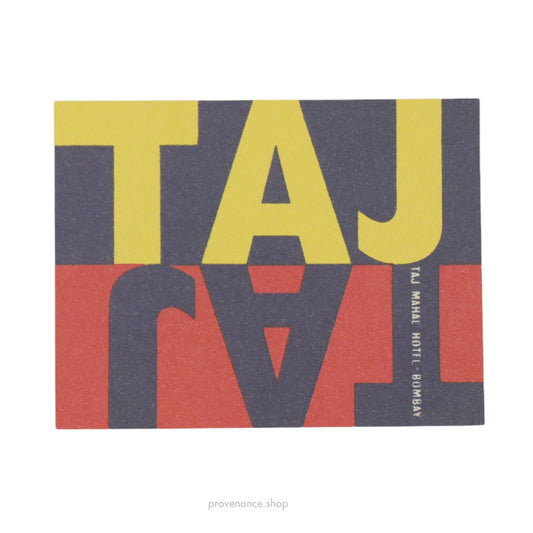 🔴 Hotel Label Sticker Postcard - Taj Taj