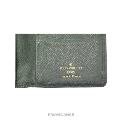 🔴 Louis Vuitton Pocket Organizer Wallet - Taiga Epicea