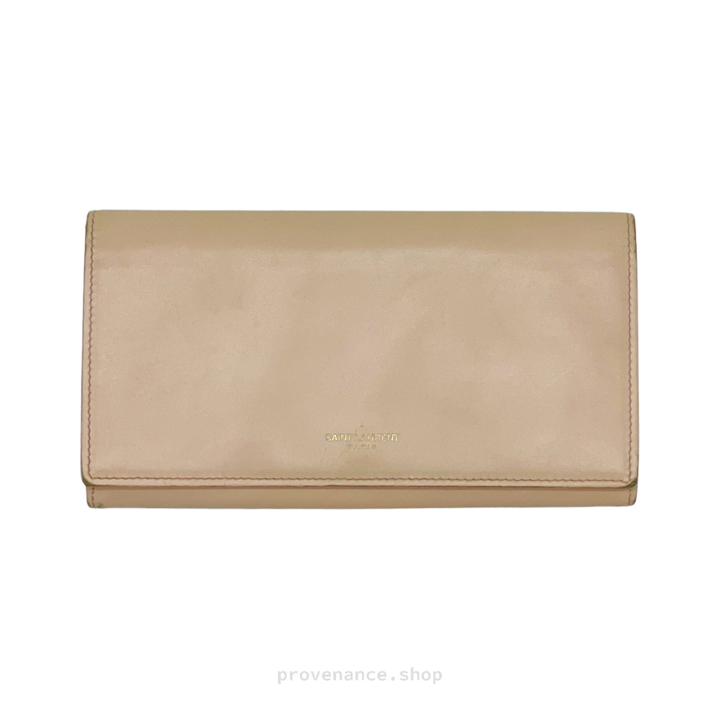 🔴 Saint Laurent Paris Long Wallet - Blush