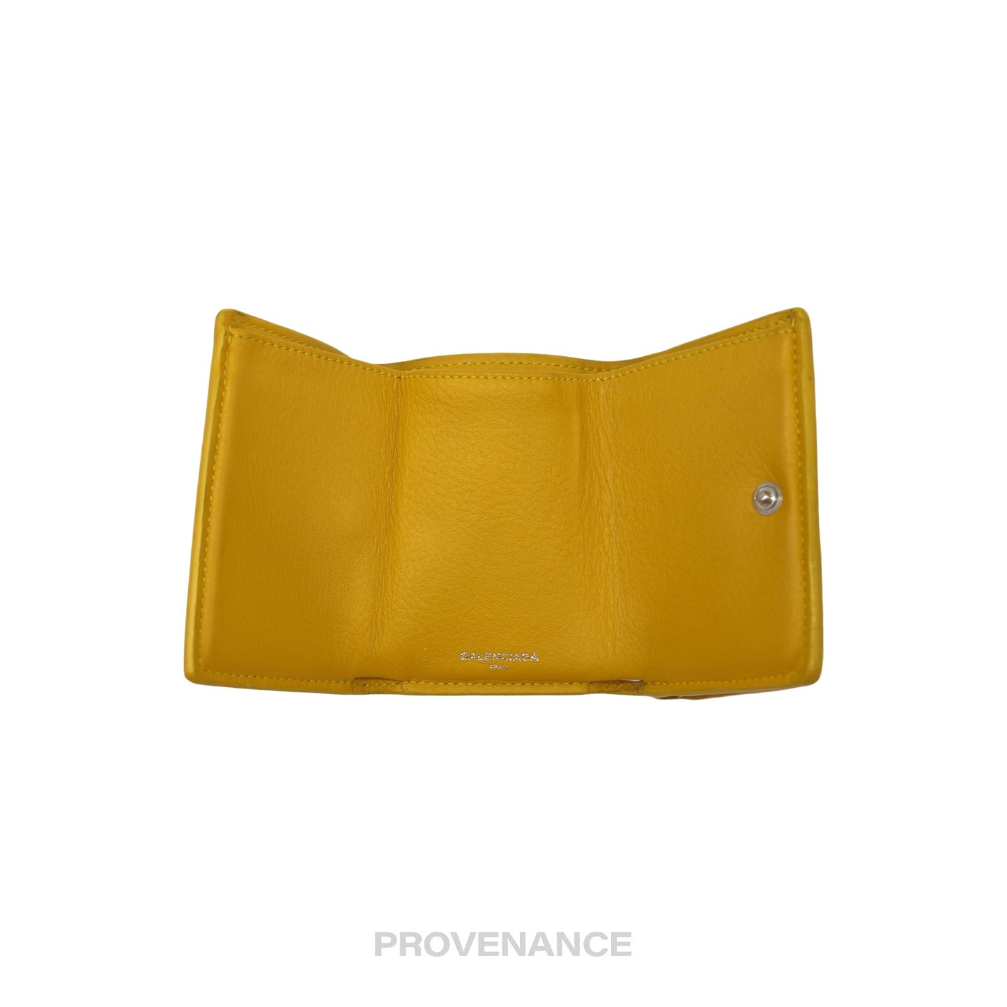 🔴 Balenciaga Papier Mini Wallet - Yellow