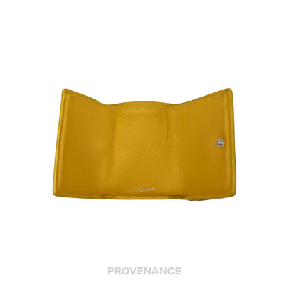 🔴 Balenciaga Papier Mini Wallet - Yellow