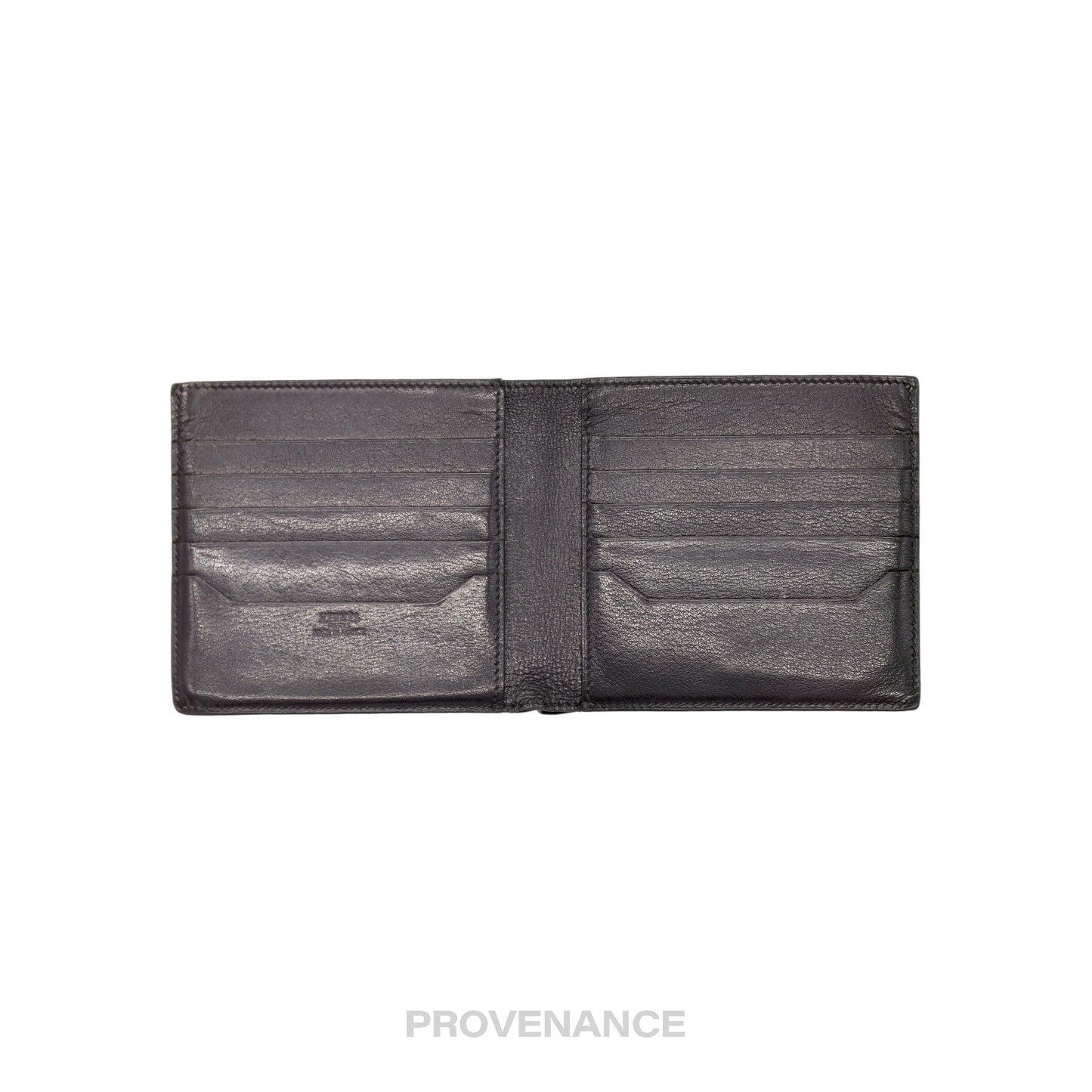 🔴 Hermès 10CC Compact Wallet - Black Noir Box Calfskin