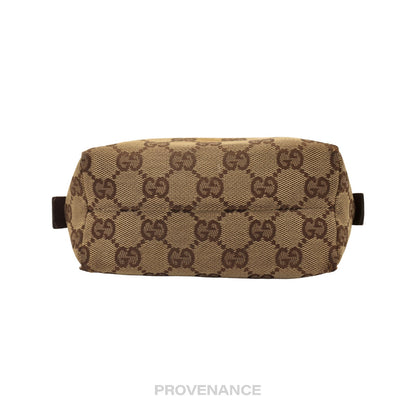 🔴 Gucci Cosmetic Pouch - Brown GG Canvas