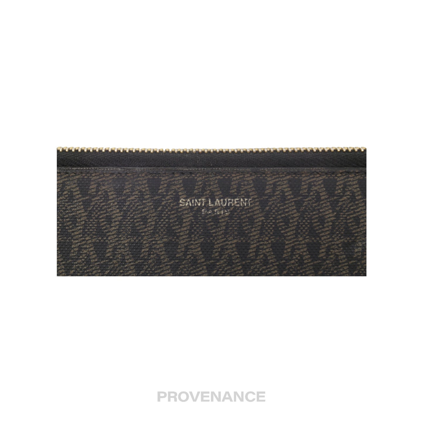 🔴 Saint Laurent Paris SLP Zip Long Wallet - Monogram