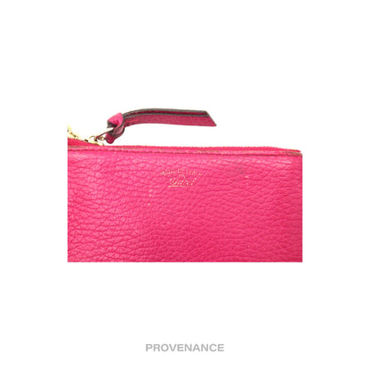 🔴 Gucci "Made in Italy" Key Pouch Cles - Pink Leather