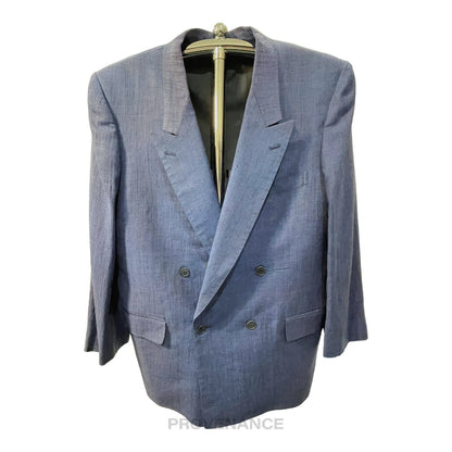 🔴 Christian Dior Monsieur Jacket - Blue Linen