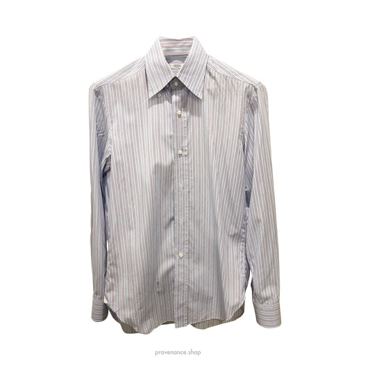 🔴 Barba Napoli Cotton Shirt - Striped