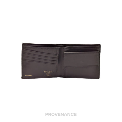 🔴 Givenchy Bifold Wallet - Black Leather