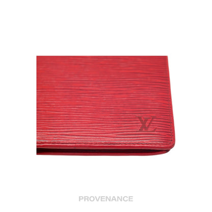 🔴 Louis Vuitton Marco Wallet - Red Epi Leather