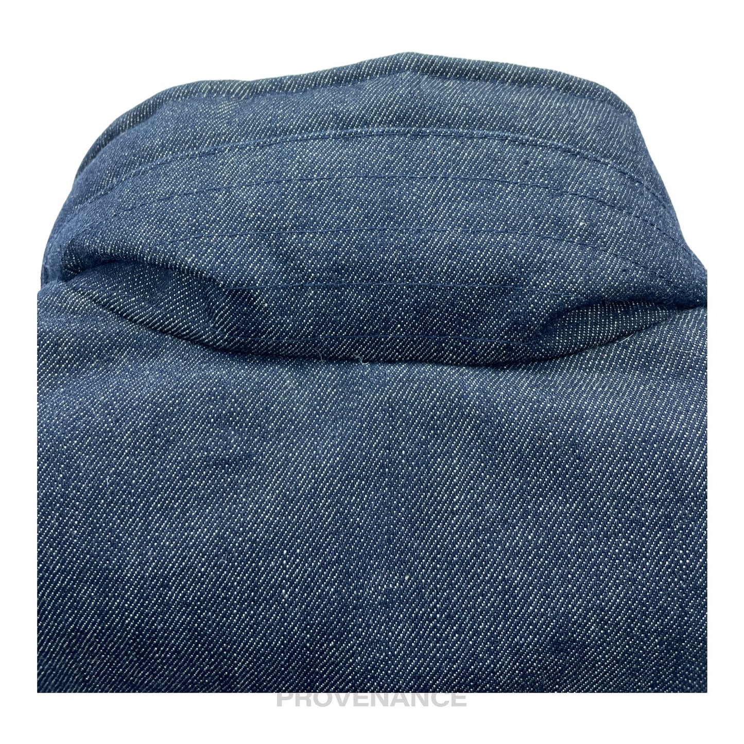 🔴 Balenciaga Embroidered Down Vest - Denim