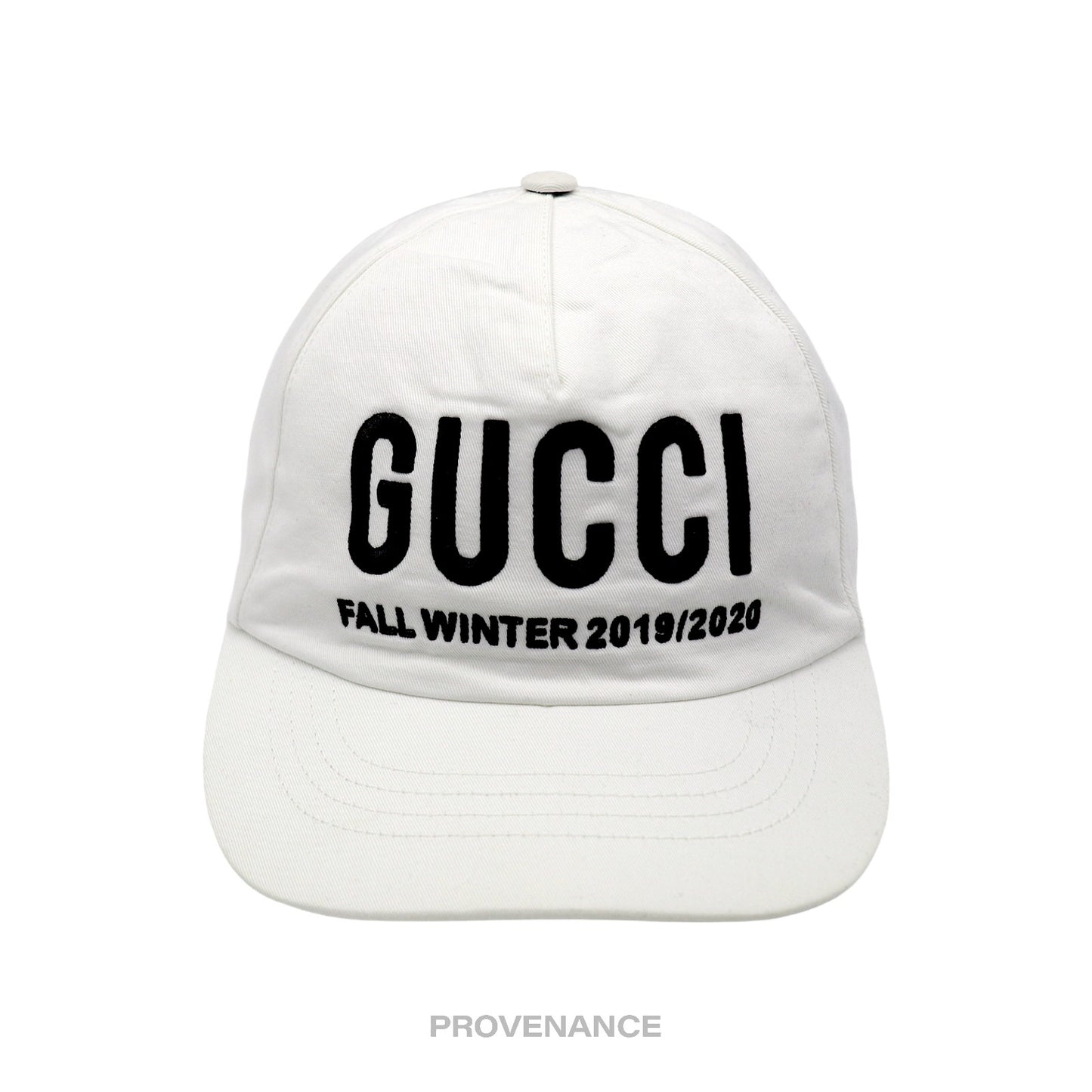 🔴 Gucci Campaign Hat Cap - White