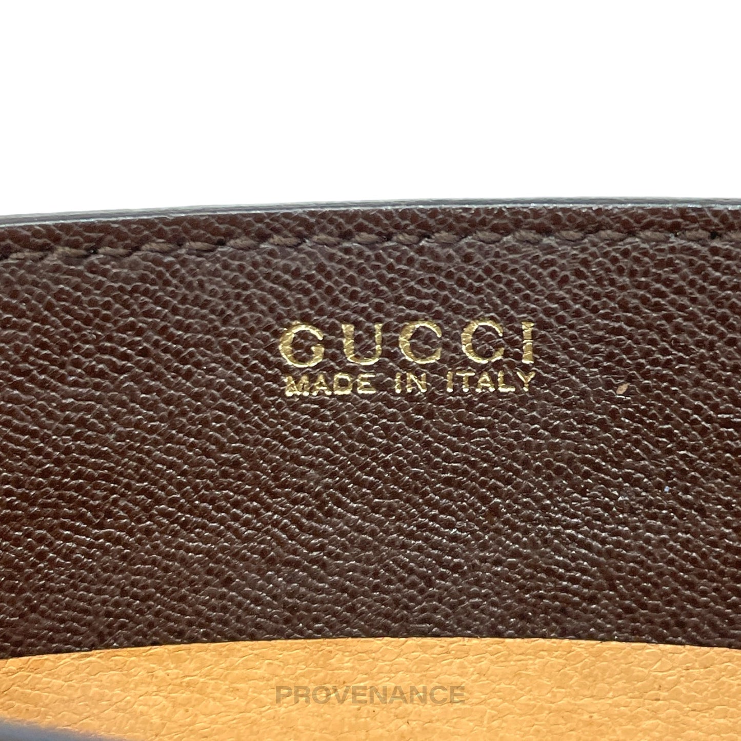 🔴 Gucci G Card Holder Wallet - Brown Leather