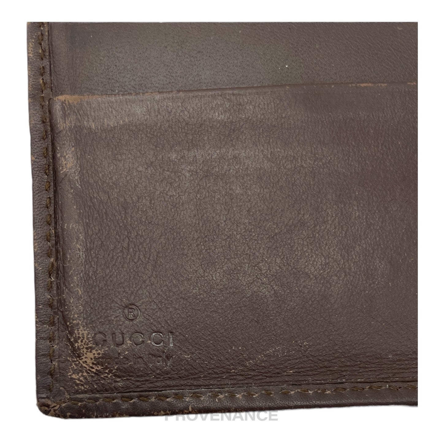 🔴 Gucci Bifold Wallet - GG Canvas Brown