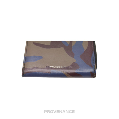 🔴 Alexander McQueen Zip Wallet - Camouflage Leather