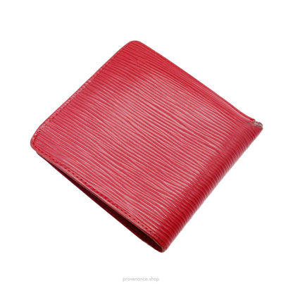 🔴 Louis Vuitton Marco Wallet - Red Epi Leather