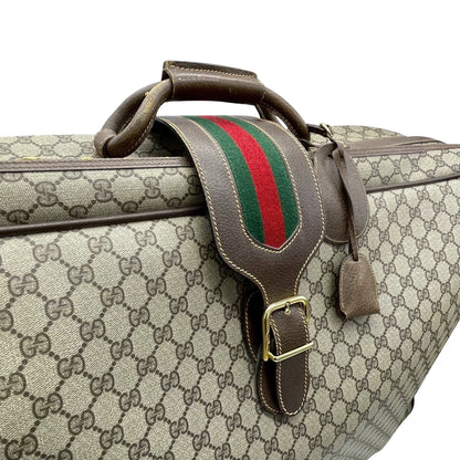 Gucci GG Supreme Suitcase with Web Detail