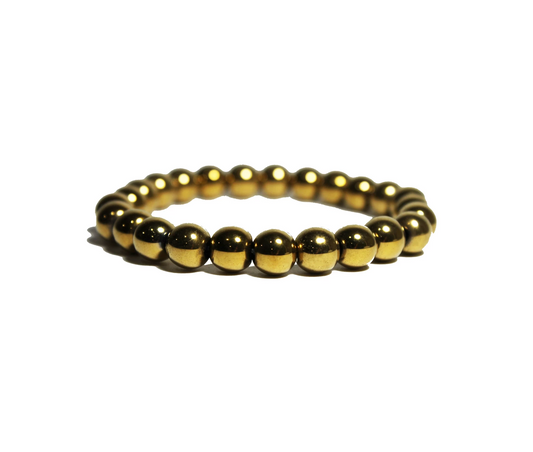 Bracelet - Yellow Gold Hematite