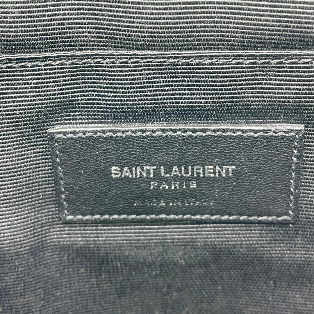 Saint Laurent Paris SLP Zip Star Pouch - Silver/Red