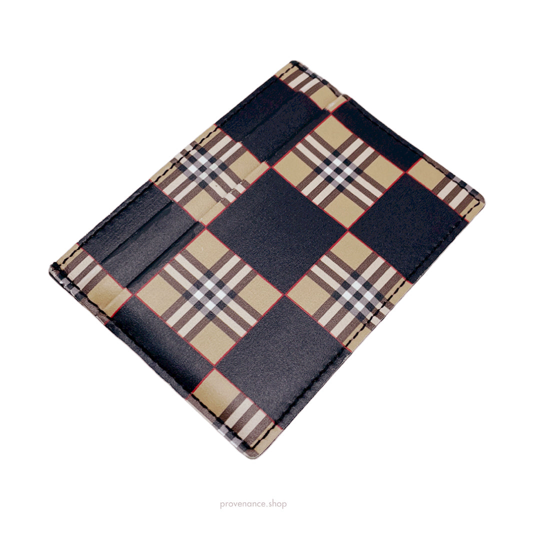 Burberry Nova Checker Card Holder Wallet