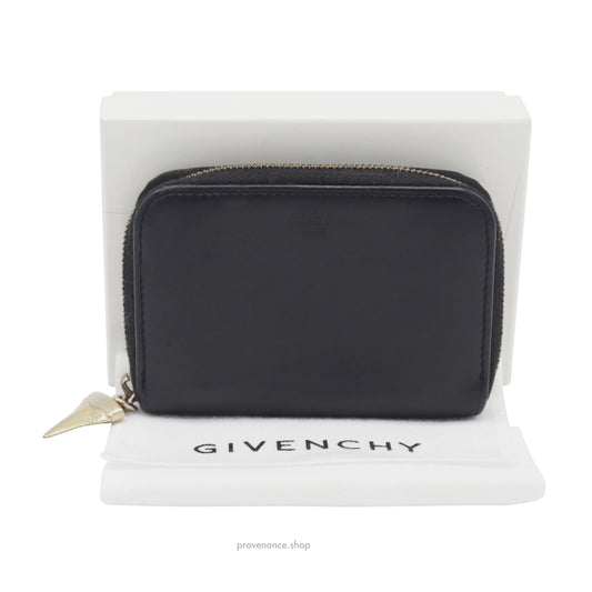 Givenchy Shark Tooth Zip Wallet - Black