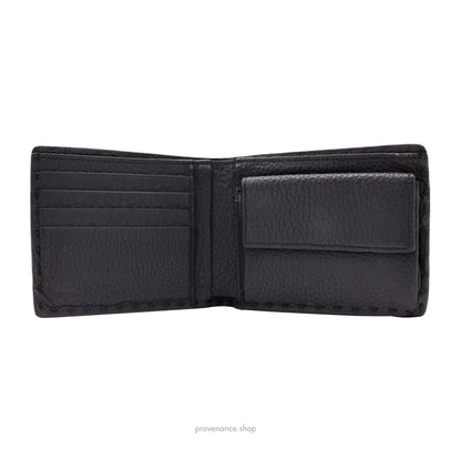 Fendi Selleria Horizontal Wallet - Black Roman Leather