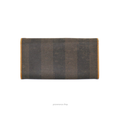 Fendi Pequin Striped Long Wallet