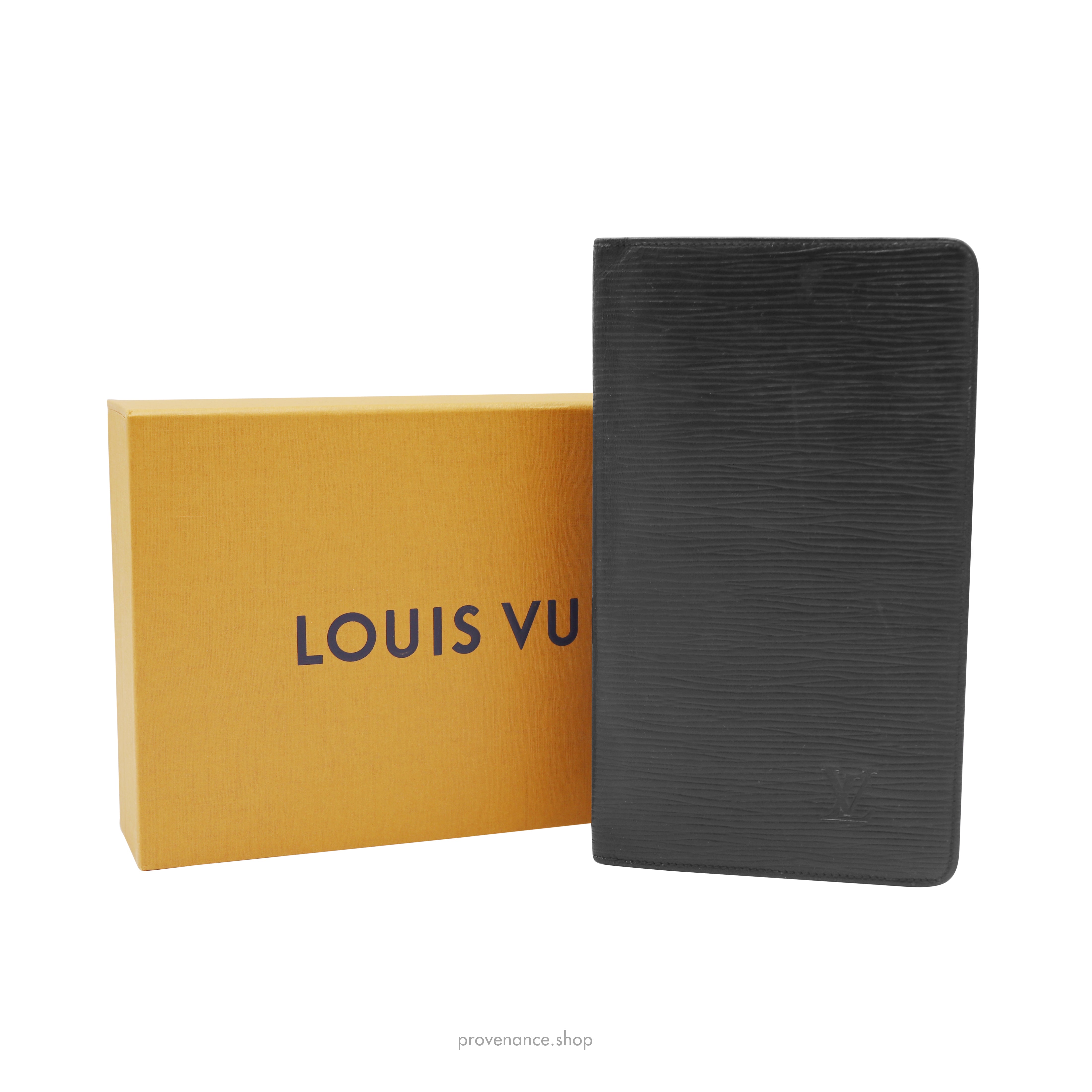 Louis Vuitton Malletier Long Wallet - Black EPI Noir Leather