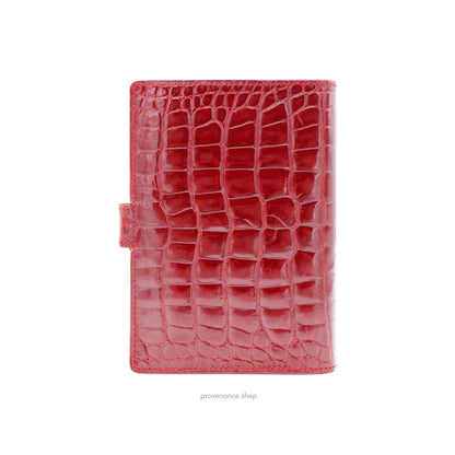 Louis Vuitton SPECIAL ORDER Agenda Fonctionnel PM - Alligator Rubis