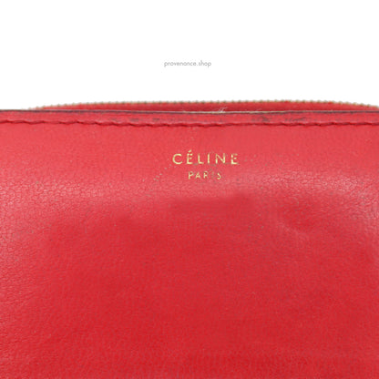 Celine Compact Wallet - Red/Taupe