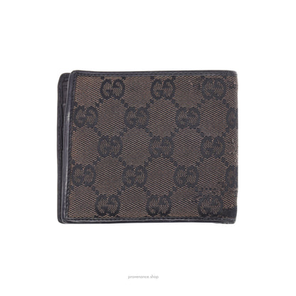 Gucci Bifold Wallet - Black/Brown GG Canvas