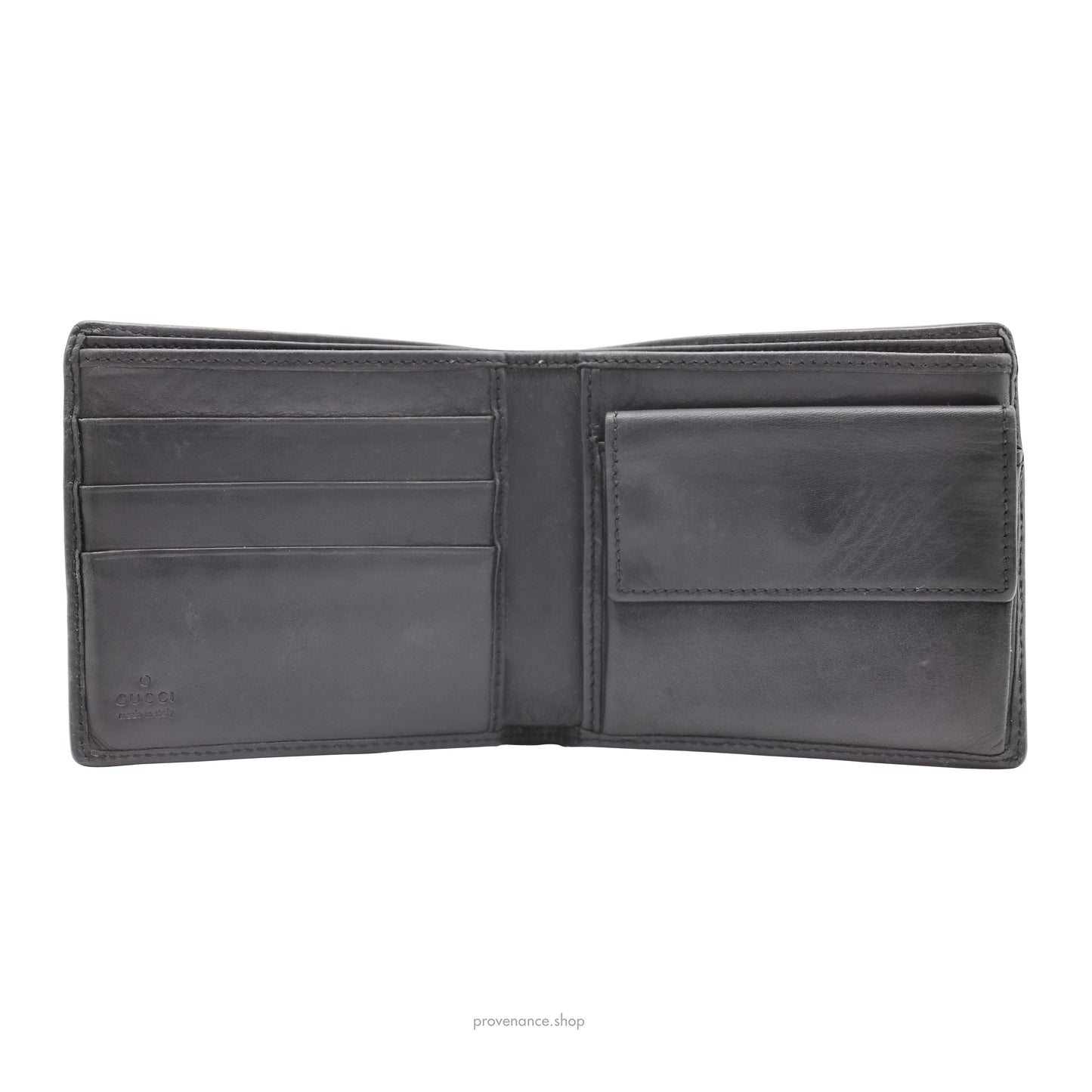 Gucci Bifold Wallet - Black/Brown GG Canvas