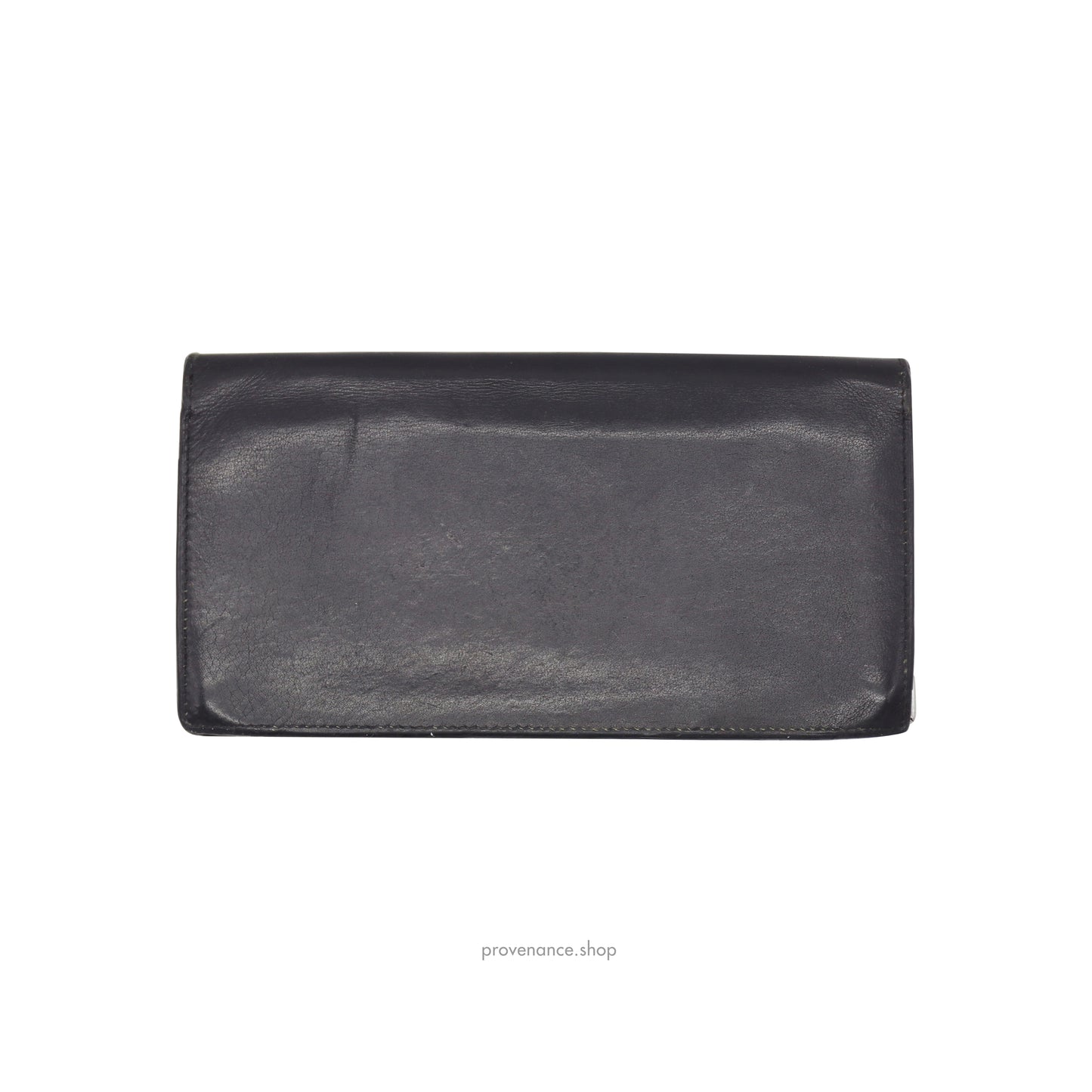 Cartier Long Wallet - Black & Burgundy Leather