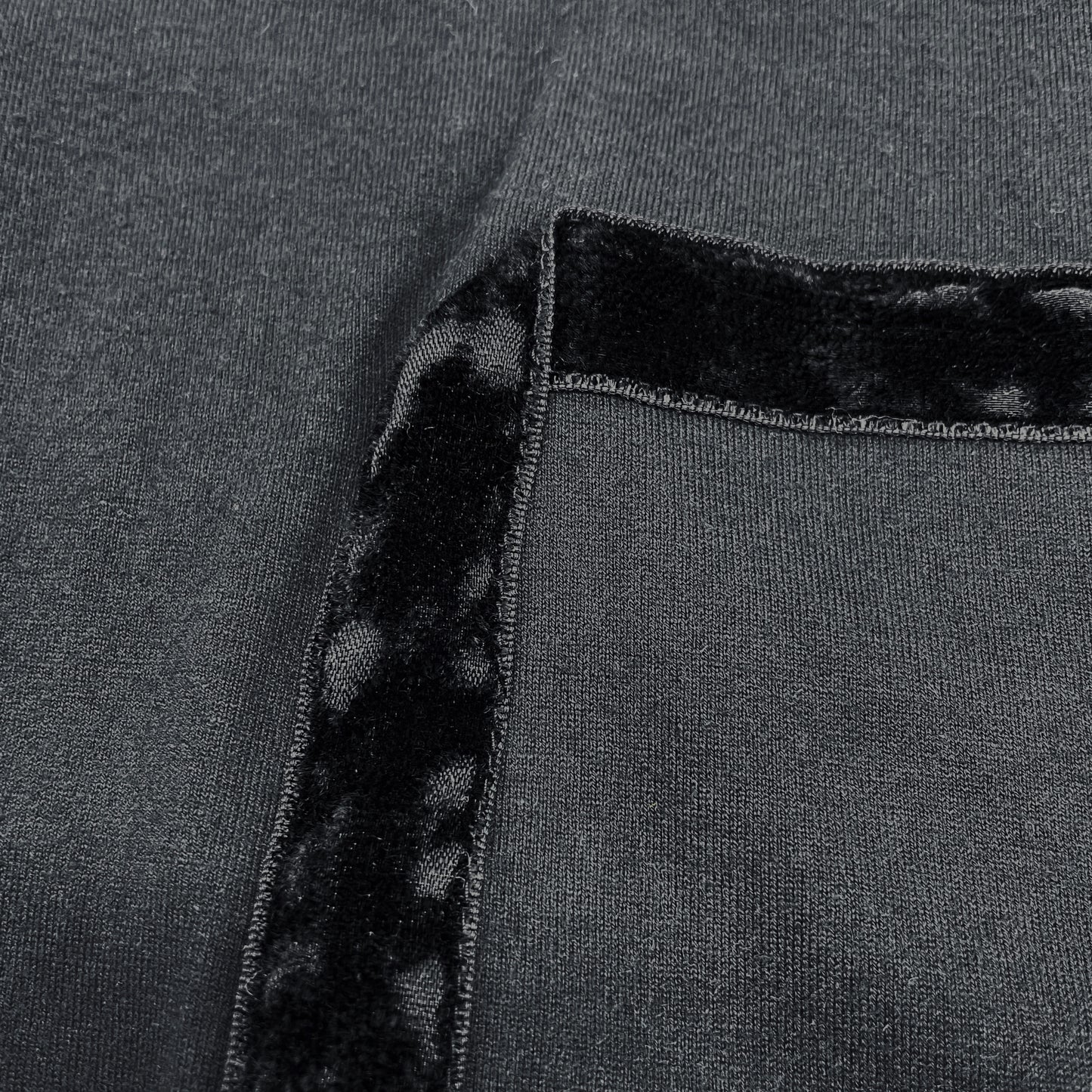 Visvim Velour Detail T-Shirt - Black